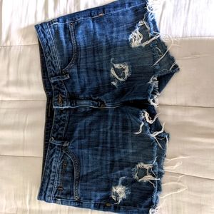 Denim shorts